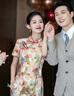 歌芭杉（GEBASHAN）品牌女裝新品復古印花旗袍連衣裙女裝2025新款高腰顯瘦包臀裙女 圖片色 M 曬單實拍圖