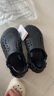 卡駱馳（crocs）波波Clog男女一腳蹬沙灘鞋CR207937-001 黑色 38 曬單實(shí)拍圖
