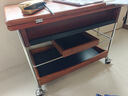 MUU實(shí)木茶幾家用客廳小推車中古風(fēng)小戶型可移動(dòng)折疊茶幾沙發(fā)邊幾 繆斯折疊茶幾 曬單實(shí)拍圖