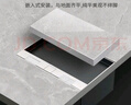 德力西（DELIXI）隱藏式地插不銹鋼嵌入式隱形地插座大理石瓷磚地板純平地面插 【正方形】二位五孔地插 曬單實(shí)拍圖