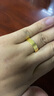 百年福牌古法素圈黃金戒指999足金固口情侶對戒送男女友老婆生日禮物 古法直角固口戒指 約10g|圈號22#【多退少補】 曬單實(shí)拍圖