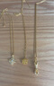 老鋪黃金古法手工足金項(xiàng)鏈 · 十字金剛杵(2號(hào))鉆飾吊墜（金鏈款） 小號(hào)鎖骨鏈款金重約7.6g 曬單實(shí)拍圖