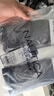 NAUTICA UNDERWEAR520禮物棉平角褲2025年春夏上新棉四角褲3條裝 黑+白+灰 2XL 曬單實(shí)拍圖