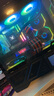 瓦爾基里（VALKYRIE）VK03-M BLACK 黑色 M-ATX 游戲電腦臺(tái)式機(jī)箱 支持360水冷 6.2吋觸摸屏 曲面玻璃270°海景房 曬單實(shí)拍圖