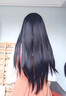 佰絲堂假發(fā)女長發(fā)自然全頭套齊劉海女生仿真發(fā)黑長直cos御姐黑色長直發(fā) 自然黑 【仿真頭皮】 長發(fā) 可調(diào)節(jié) 曬單實拍圖