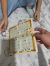 得力（deli）中國(guó)象棋套裝折疊防水棋盤(pán)棋游兒童益智娛樂(lè)親子生態(tài)原木開(kāi)學(xué)禮物 曬單實(shí)拍圖