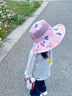 lemonkid兒童盆帽春夏防曬寶寶遮陽帽子男女童 雛菊粉 52-54cm 曬單實拍圖