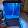 ds迪順魚(yú)缸2025新款超白玻璃底濾金魚(yú)缸水族箱落地客廳家用魚(yú)缸 深灰色底濾（升級(jí)七色變光） 60*40*125cm 缸高70 底濾 曬單實(shí)拍圖
