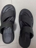 意爾康男鞋軟底透氣戶外休閑拖鞋兩用沙灘鞋男士涼鞋 57805W 黑色 44 曬單實拍圖