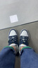 阿迪達(dá)斯 （adidas）官方艦店男鞋夏季新款運(yùn)動(dòng)鞋NEO防滑耐磨百搭低幫板鞋潮流休閑鞋 店長(zhǎng)推薦/白藍(lán)綠 41 曬單實(shí)拍圖