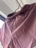維多利亞旅行者瑜伽服女跑步運(yùn)動(dòng)套裝夏季健身服普拉提短袖短褲帶胸墊兩件套紫L 曬單實(shí)拍圖