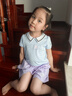 小馬寶莉女童裙褲夏季速干短褲2025新款兒童運動褲裙女孩褲子 紫  130  曬單實拍圖