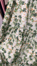 紅袖綠色碎花連衣裙夏季2024新款女裝收腰垂感顯瘦氣質(zhì)小眾雪紡吊帶裙 綠花602 M 曬單實(shí)拍圖