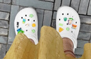 卡駱馳crocs洞洞鞋貝雅卡駱班輕便耐磨一腳蹬休閑鞋|205089 黑色/白色-066 43 (270mm) 曬單實(shí)拍圖