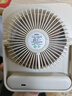 名創(chuàng  )優(yōu)品小風(fēng)扇桌面風(fēng)扇usb充電迷你超薄折疊無(wú)葉大風(fēng)力靜音節能便攜臺扇小型辦公室工位電腦桌宿舍易拆洗 【冰透棕pro】1200mAh 全新升級 曬單實(shí)拍圖