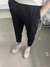 予瑾矮個子夏季八分男褲九分休閑褲男生高彈純色簡約款褲潮流新款百搭 862黑色 2XL 建議140-155斤 曬單實拍圖