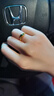 卡鉑亞黃金戒指女款 999足金心心相映情侶定情定婚戒指 送老婆 送女友 2.45克 曬單實(shí)拍圖