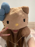野獸派家居（tbh）Hello Kitty旅行小憩套裝帆布袋U型枕毯子三件套抱枕毛毯背包禮物 曬單實(shí)拍圖