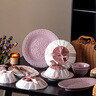 SUCCOHOMEWARE巴洛克法式復(fù)古餐具套裝西餐廳歐式陶瓷碗盤(pán)整套家用閨蜜新婚禮物 浮雕2人食+雪梨紙禮盒(次日達(dá)) 曬單實(shí)拍圖