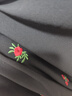 三彩大碼女裝2025夏季新款法式方領(lǐng)刺繡連衣裙收腰木耳邊系帶胖MM 曬單實(shí)拍圖