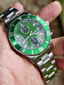 羅米緹慕手表男士石英表 瑞士認證水鬼系列防水名表學(xué)生多功能全自動(dòng)男表 RM6002/綠圈綠面/深度防水 曬單實(shí)拍圖