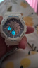 迪士尼（Disney）初中學(xué)生手表女孩運動(dòng)高中女生機械獨角獸生日禮物兒童電子手表 瑪麗貓-藍白調 曬單實(shí)拍圖