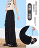 自由系速干工裝褲女2025新款沖鋒小個(gè)子冰絲闊腿褲子夏季薄款登山運(yùn)動(dòng)褲 曬單實(shí)拍圖