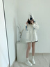 大叔家增高輕便軟底小白鞋女2025年春季新款顯腿長不累腳厚底百搭休閑鞋 白色-精品3.0奢垑版全羊皮 35 曬單實(shí)拍圖