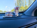 齊選太陽(yáng)能車(chē)載擺件香水中控臺(tái)高檔女神款汽車(chē)內(nèi)創(chuàng)意香薰裝飾用品禮物 粉耳發(fā)帶安妮+瑰金月薰香+雛菊墊 曬單實(shí)拍圖