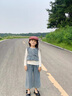 G.DUCKKIDS小黃鴨女童夏季套裝2025新款兒童牛仔闊腿褲兩件套女寶寶夏裝衣服 淺藍色 100 建議2~3歲【 90-100cm】cm 曬單實拍圖