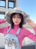 MAINLYKITTY大帽檐防曬帽女夏季防紫外線(xiàn)遮陽(yáng)帽女士漁夫帽雙面沙灘旅游帽子 【米色】 曬單實(shí)拍圖