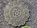 知飾中式戶外人造石腳踏石花園草坪復古裝飾造景創(chuàng)意室外踏步石磚擺件 A131-2蓮花腳踏石泥色 曬單實拍圖