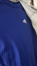 adidas男女大童休閑純棉上衣圓領(lǐng)短袖T恤夏季阿迪達斯輕運動(dòng) 半熒光藍/白色   152 曬單實(shí)拍圖