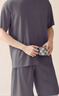 棉十三【冰絲涼感】男女士睡衣情侶款夏季薄款短袖短褲可外穿家居套裝 曬單實拍圖