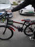 潮思匯新款中大童山地自行車(chē)減震碟剎上學(xué)通勤輕便自行車(chē)可變速山地車(chē) 基礎款：黑紅色/帶車(chē)筐 單速 M 18寸山地款【適合110-140c】 曬單實(shí)拍圖