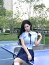 麓格立jk制服學院風套裝女夏季新款小個子純欲藍色條紋襯衫百褶裙三件套 藍條紋+領繩+藏青色裙子 M 曬單實拍圖