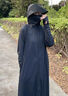 蕉下（beneunder）防曬衣女前后兩穿寬松防曬服全防護(hù)騎行戶外AL821漫暮黑M 曬單實(shí)拍圖