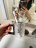 WCZ德國玻璃漱口杯家用情侶一對衛生間洗漱杯帶把手刷牙杯子牙缸 單杯-琥珀色 曬單實(shí)拍圖