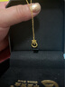 中國黃金蝴蝶結(jié)鈴鐺項(xiàng)鏈女足金吊墜七夕情人節(jié)禮物送女朋友老婆 金重約：0.8g【配銀鏈】蝴蝶結(jié)鈴鐺項(xiàng)鏈 曬單實(shí)拍圖