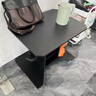 立太( LEADTEK)實木電腦桌小型家用臥室電競桌臺式可放主機移動小桌子床邊洞洞板 黑碳纖80*60【送收納兩件套】 曬單實拍圖