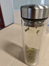 胖東來超市品質(zhì)大容量雙層加厚玻璃杯男士防爆耐熱茶水分離泡茶杯子新款 雙層加厚-銀色450ml ML 曬單實(shí)拍圖