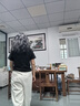 浪莎慵懶夏日清爽涼涼奶芙褲女夏季高腰薄款休閑百搭小個子九分闊腿褲 曬單實拍圖