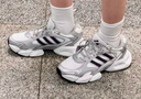 adidas輕松鞋 MEGASTRIDE超輕緩震回彈厚底增高老爹鞋阿迪達(dá)斯   晶白/灰色/深灰   38.5 曬單實(shí)拍圖