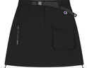 Champion冠軍短裙女新款潮A字裙工裝風(fēng)半身裙純色極簡(jiǎn)風(fēng) 黑色 M 曬單實(shí)拍圖