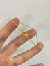 中國(guó)黃金（CHINA GOLD）好運(yùn)錦鯉黃金手鏈女足金小金魚黃金手飾七夕情人節(jié)生日禮物送女友 足金錦鯉手鏈 約1.6g【品牌禮盒】 曬單實(shí)拍圖