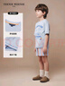 Teenie Weenie Kids小熊童裝24夏季款男童度假風(fēng)純棉圓領(lǐng)印花T恤 藍(lán)色花灰 110 cm 曬單實(shí)拍圖