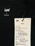 Lee商場(chǎng)同款25春夏新品標(biāo)準(zhǔn)版圓領(lǐng)Logo織標(biāo)男長(zhǎng)袖T恤 黑色  L  曬單實(shí)拍圖