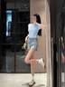 Ebonka復(fù)古德訓(xùn)鞋女2025新款真皮小個(gè)子內(nèi)增高百搭學(xué)生小白鞋厚底板鞋子 白色單里真皮款7CM 37 曬單實(shí)拍圖