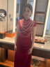 枝己紅色新中式旗袍訂婚禮服女2025新款婚紗新娘主紗高檔敬酒服秀禾服 紅妝珠夢 M 曬單實拍圖