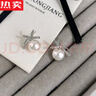 ROSENA SAMMI氣質(zhì)蝴蝶結耳環(huán)小眾感輕奢耳釘2025新款法式精致耳墜耳飾 閃亮蝴蝶結珠珠耳釘s925銀針 曬單實(shí)拍圖
